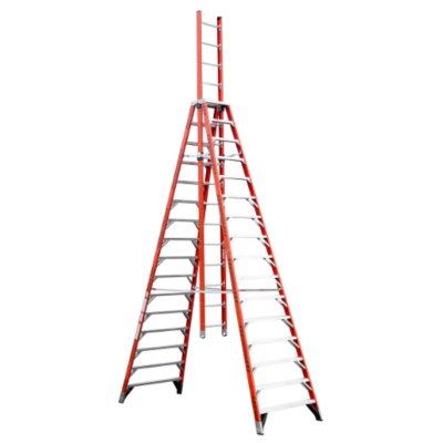 16FT TYPE IA FIBERGLASS EXTENSION TRESTLE LADDER E7416