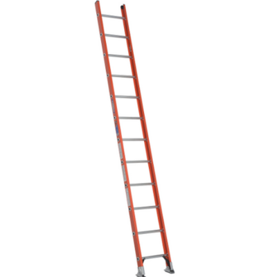 12FT TYPE IA FIBERGLASS D-RUNG STRAIGHT LADDER D6212-1