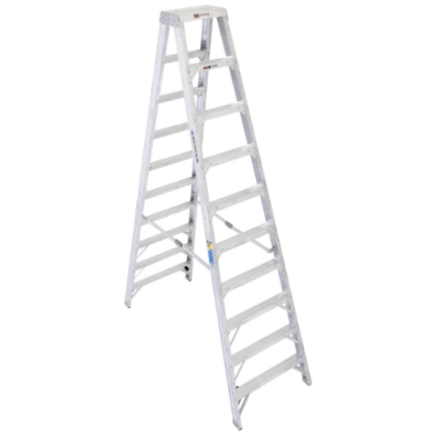 10FT TYPE IAA ALUMINUM TWIN LADDER T410