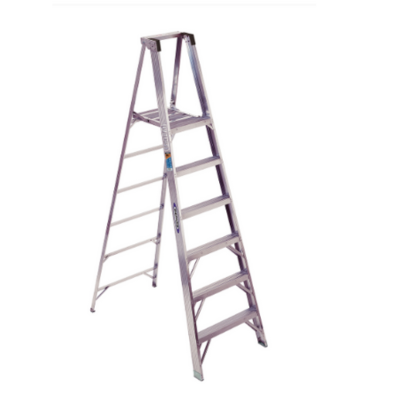 12FT REACH HEIGHT ALUMINUM PLATFORM LADDER 6FT TYPE IA P376