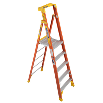 11FT REACH HEIGHT FIBERGLASS PODIUM LADDER 5FT TYPE IA PD6205