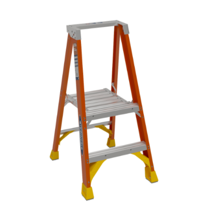 8FT REACH HEIGHT FIBERGLASS PLATFORM LADDER 2FT TYPE IA P6202