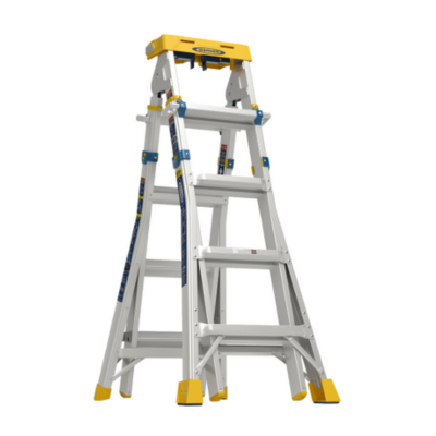 18FT REACH ALUMINUM MULTI-POSITION LADDER