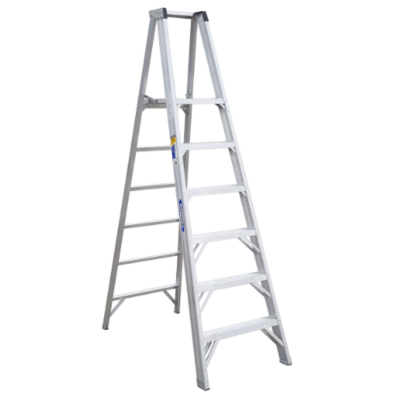 12FT REACH HEIGHT ALUMINUM PLATFORM LADDER 6FT TYPE IAA P406