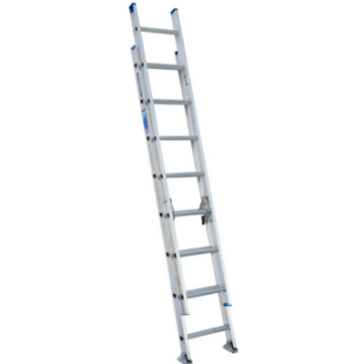 16FT TYPE I ALUMINUM D-RUNG EXTENSION LADDER D1316-2