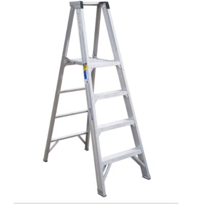 10FT REACH HEIGHT ALUMINUM PLATFORM LADDER W/CASTERS 4FT TYPE IA PT374-4C