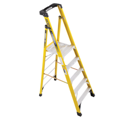 11FT REACH HEIGHT FIBERGLASS PODIUM LADDER 5FT TYPE IAA PD7305