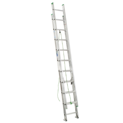 20FT TYPE II ALUMINUM D-RUNG EXTENSION LADDER D1220-2