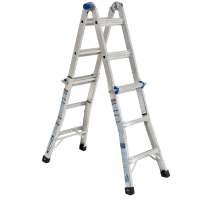 14FT REACH HEIGHT MULTI-POSITION LADDER, 300LB LOAD CAPACITY 13FT TYPE IA MT-13