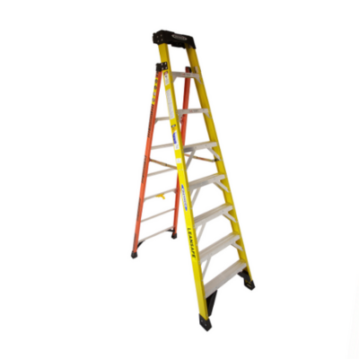 8FT TYPE IAA FIBERGLASS LEANING LADDER L7308