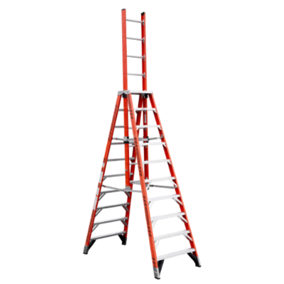 10FT TYPE IA FIBERGLASS EXTENSION TRESTLE LADDER E7410