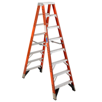 8FT TYPE IAA FIBERGLASS TWIN LADDER T7408