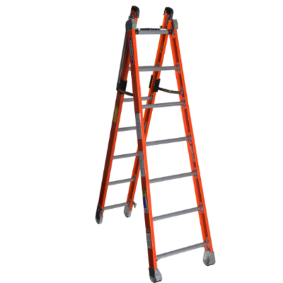 14FT TYPE IAA FIBERGLASS COMBINATION LADDER 7807