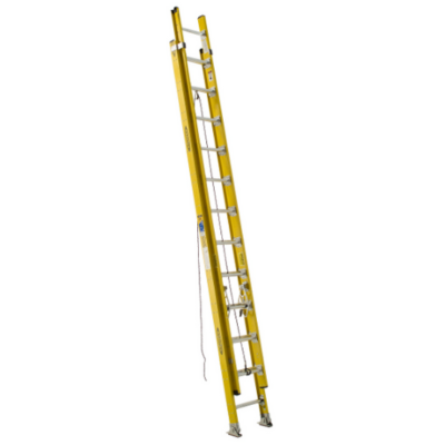 24FT TYPE IAA FIBERGLASS D-RUNG EXTENSION LADDER D7124-2