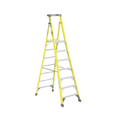 13FT REACH HEIGHT FIBERGLASS PODIUM LADDER 7FT TYPE IAA PD7307