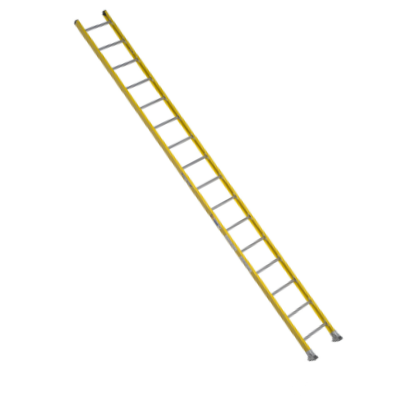 20FT TYPE IA FIBERGLASS ROUND RUNG STRAIGHT LADDER 7120-1