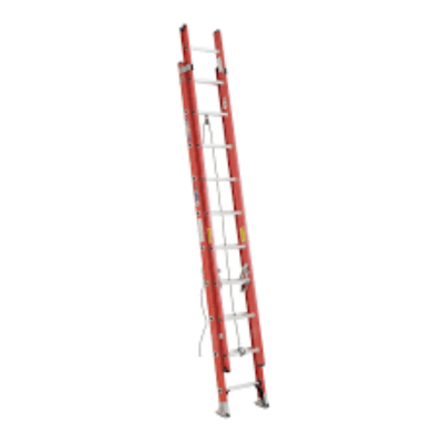 20FT TYPE IA FIBERGLASS D-RUNG EXTENSION LADDER D6220-2