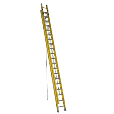 40FT TYPE IA FIBERGLASS D-RUNG EXTENSION LADDER D7140-2