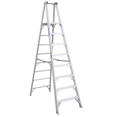 14FT REACH HEIGHT ALUMINUM PLATFORM LADDER 8FT TYPE IAA P408