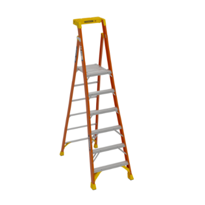 12FT REACH HEIGHT FIBERGLASS PODIUM+ LADDER 6FT TYPE IA PDLIA06