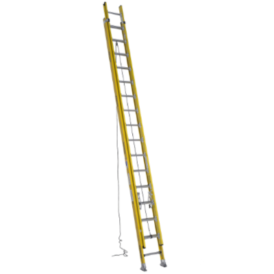 32FT TYPE IAA FIBERGLASS D-RUNG EXTENSION LADDER D7132-2