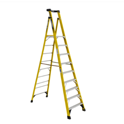 16FT REACH HEIGHT FIBERGLASS PODIUM LADDER 10FT TYPE IAA PD7310