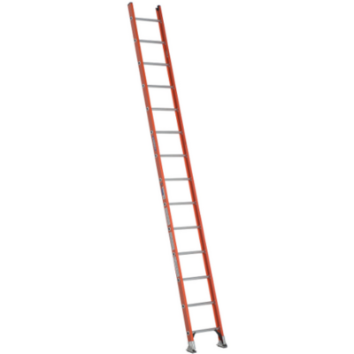 14FT TYPE IA FIBERGLASS D-RUNG STRAIGHT LADDER D6214-1