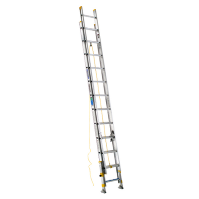 24FT TYPE II ALUMINUM D-RUNG THE EQUALIZER EXTENSION LADDER D1724-2EQ