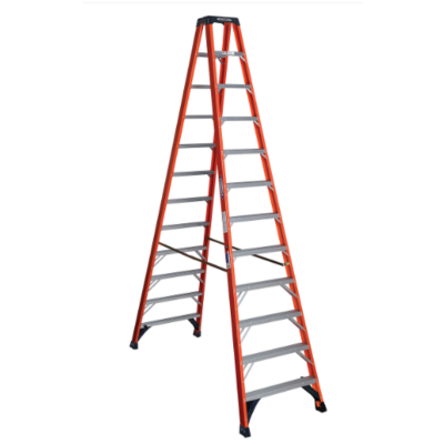 12FT TYPE IA FIBERGLASS TWIN LADDER T6312