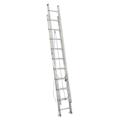 20FT TYPE IAA FIBERGLASS D-RUNG LEVELING EXTENSION LADDER D7120-2LV