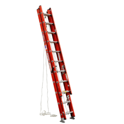 28FT TYPE IA FIBERGLASS D-RUNG EXTENSION LADDER D6228-3