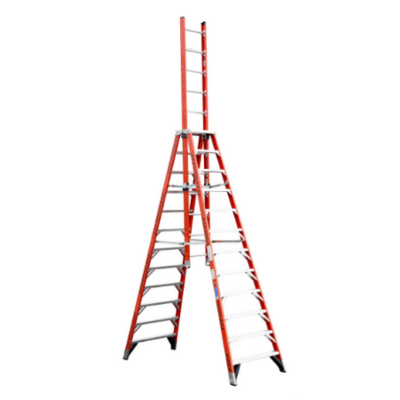 12FT TYPE IA FIBERGLASS EXTENSION TRESTLE LADDER E7412