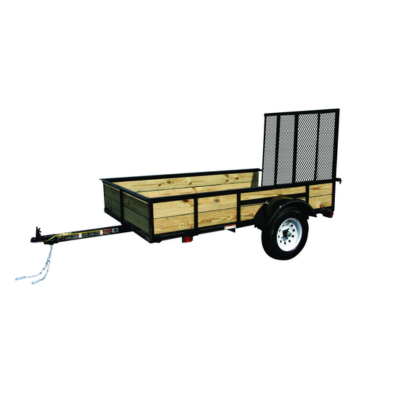 2K STEEL UPRIGHT WOOD SIDE UTILITY TRAILER