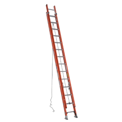 28FT TYPE IA FIBERGLASS D-RUNG EXTENSION LADDER D6228-2