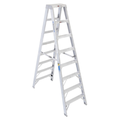 8FT TYPE IAA ALUMINUM TWIN LADDER T408