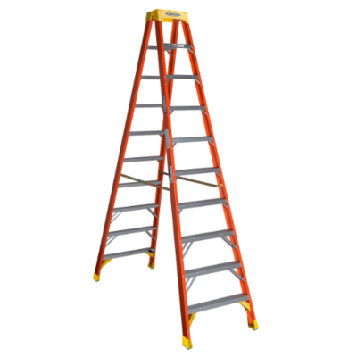 10FT TYPE IA FIBERGLASS TWIN LADDER T6210