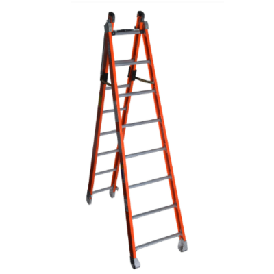 16FT TYPE IAA FIBERGLASS COMBINATION LADDER 7808