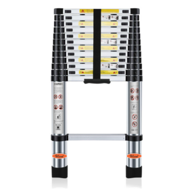 Prime 3.8M, 12.5 Feet, Telescopic Wall-Reclining Aluminium Ladder