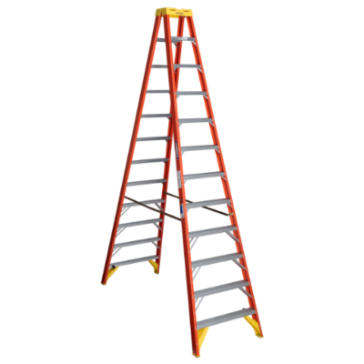 12FT TYPE IA FIBERGLASS TWIN LADDER T6212