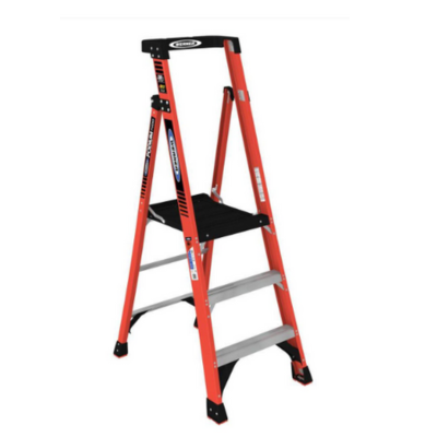 9FT REACH HEIGHT FIBERGLASS PODIUM LADDER 3FT TYPE IA PDIA03