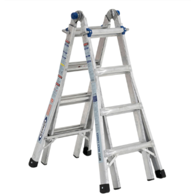 18FT REACH HEIGHT MULTI-POSITION LADDER, 300LB LOAD CAPACITY 17FT TYPE IA MT-17