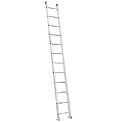 12FT TYPE IA ALUMINUM D-RUNG STRAIGHT LADDER D1512-1