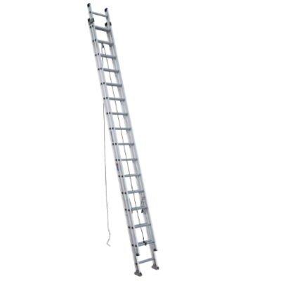 32FT TYPE IA ALUMINUM D-RUNG EXTENSION LADDER D1532-2